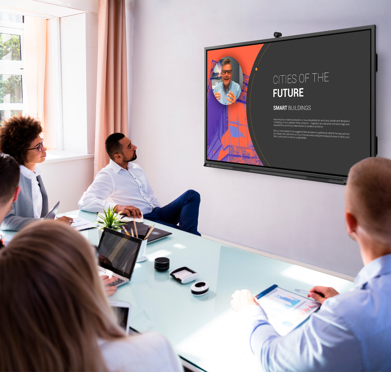 Newline ELARA 75" 4K Android 11, Interactive Touchscreen with Built-in Camera & Microphone Array