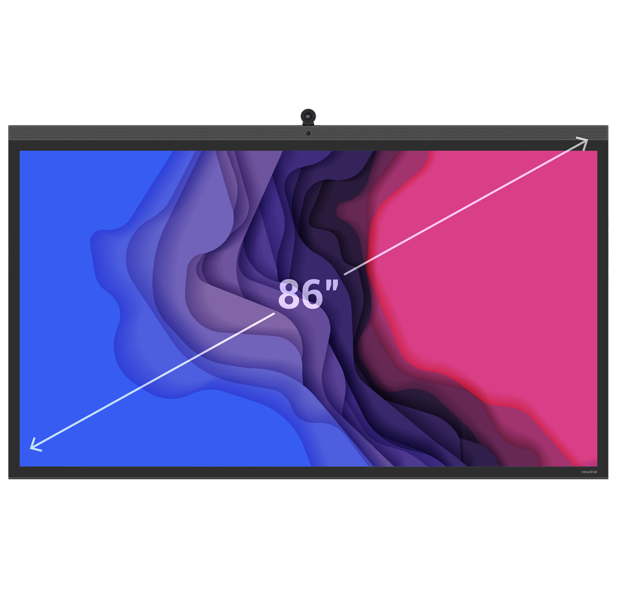 Newline VEGA 86" 4K Projected Capacitive Android 11, Interactive Touchscreen with Built-in Camera & Microphone Array