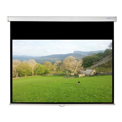 Sapphire Slow Retract Manual Wall Screen