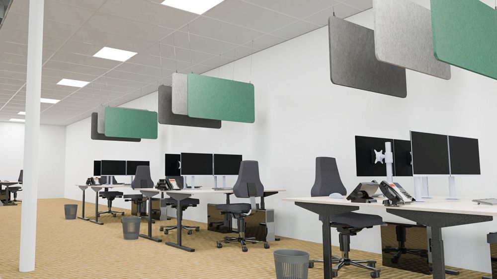 Sound-absorbing Acoustic Rectangular PET Felt Ceiling Panel