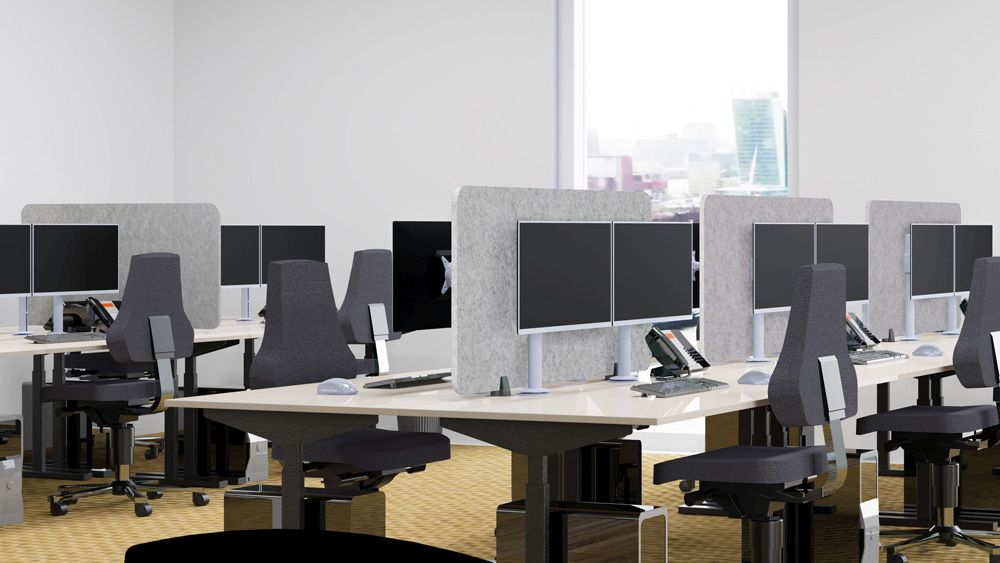 Sound-absorbing Acoustic PET Felt Desk Separation Screen