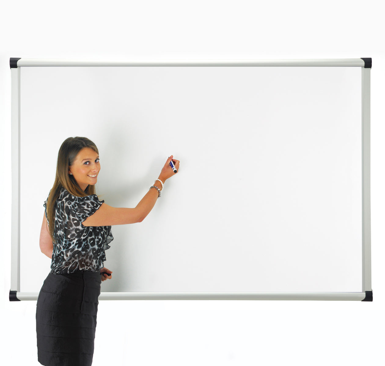 Aluminium Framed Metropolitan Non Magnetic Whiteboard