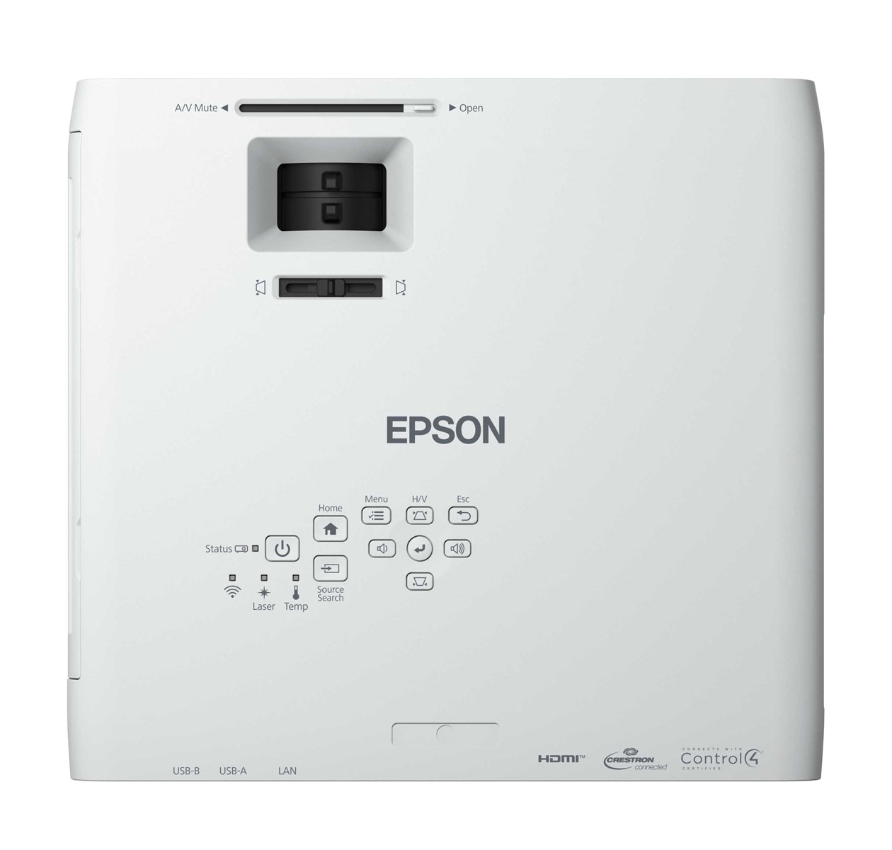 Epson EB-L200W WXGA (16:10) 4200 Lumens Laser Projector - Top