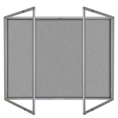 Aluminium Framed Premier Felt Tamperproof Lockable Noticeboard