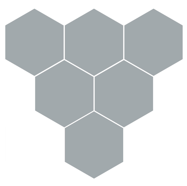 Recycled Hexagonal Eco Board With Sound Absorbing Properties (Pack of 6)