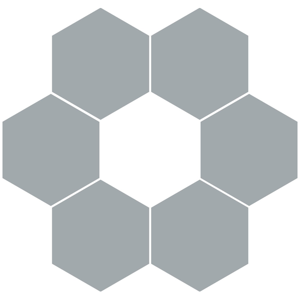 Recycled Hexagonal Eco Board With Sound Absorbing Properties (Pack of 6)