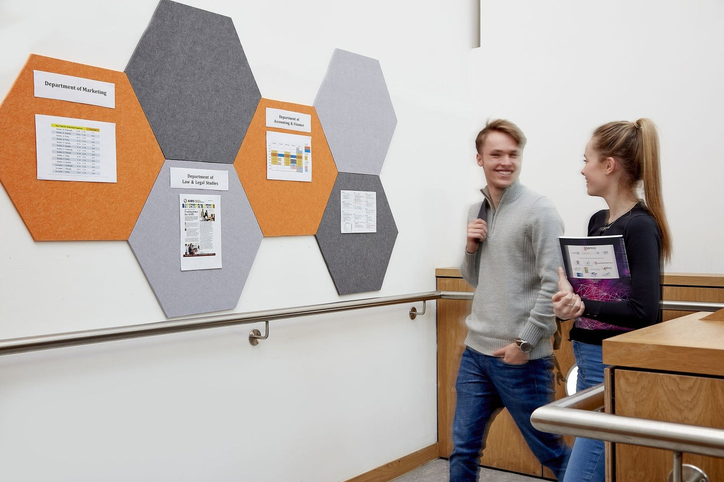 Recycled Hexagonal Eco Board With Sound Absorbing Properties (Pack of 6)