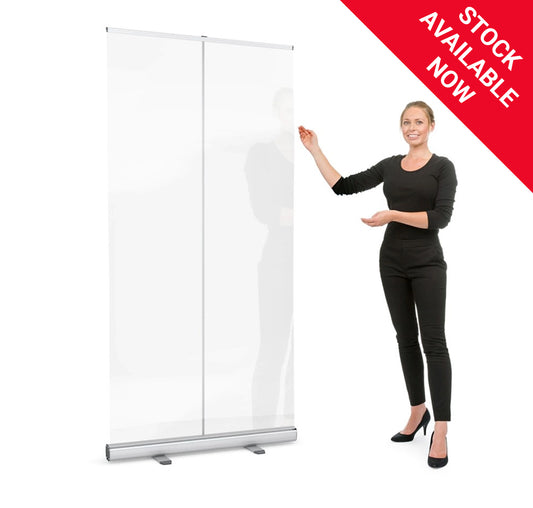 Roller Banner Clear Protective Screen Divider