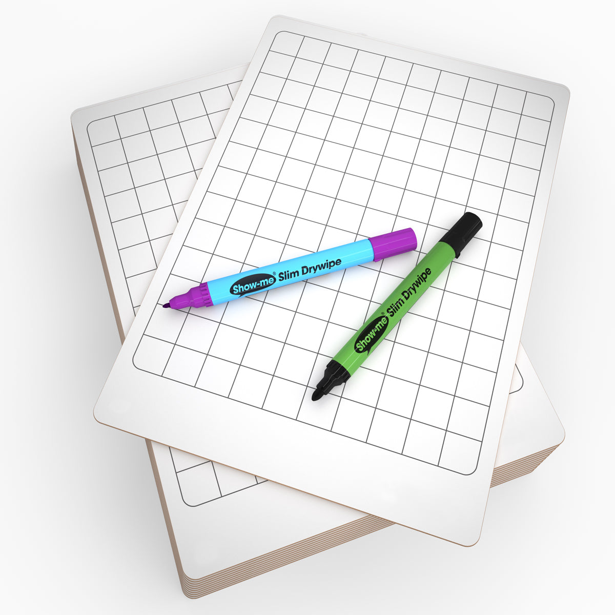 Show-me A4 Rigid Gridded Drywipe Lapboards