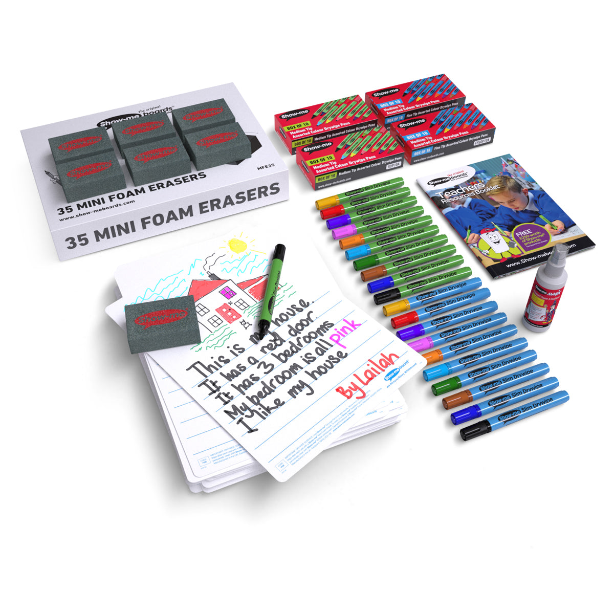 Show-me A4 Picture Story Drywipe Boards