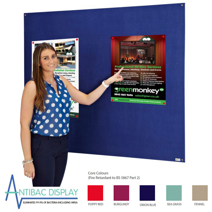 Unframed Antibacterial Noticeboard