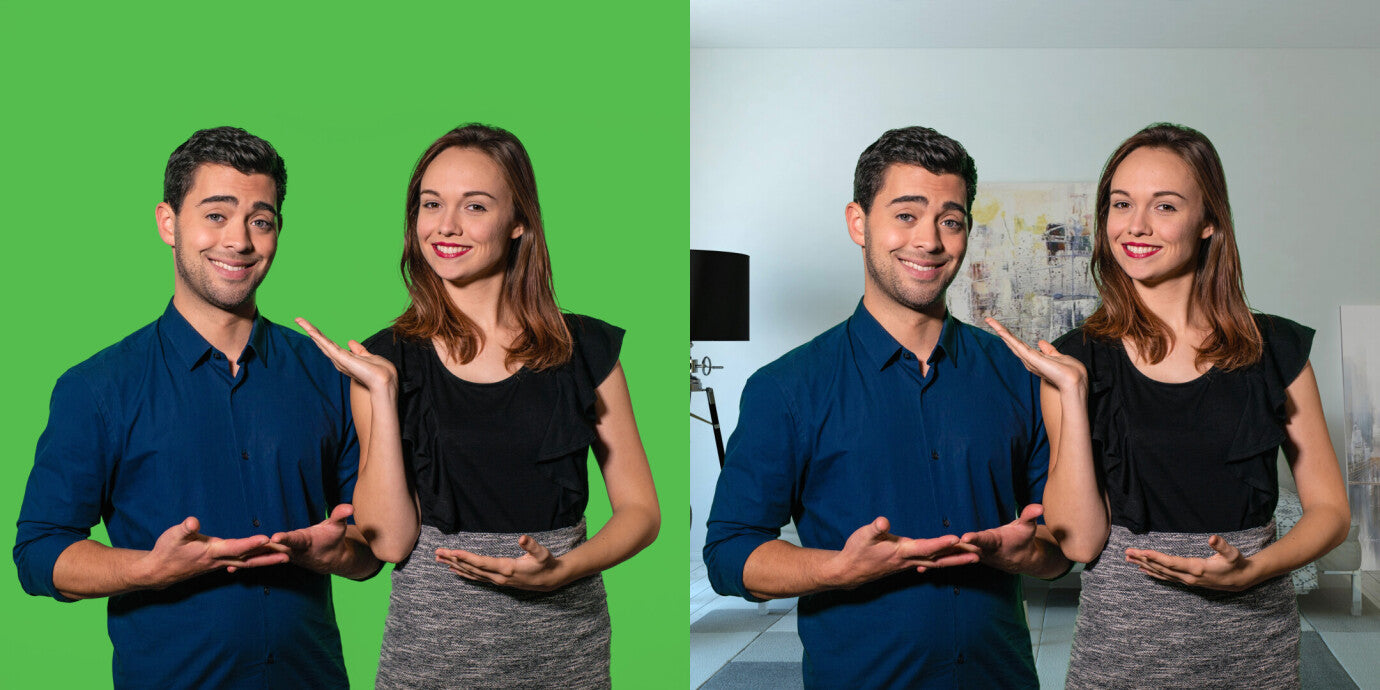 Celexon 1.5m Mobile Chroma Key Green Screen Portable Pull-Up Floor Screen