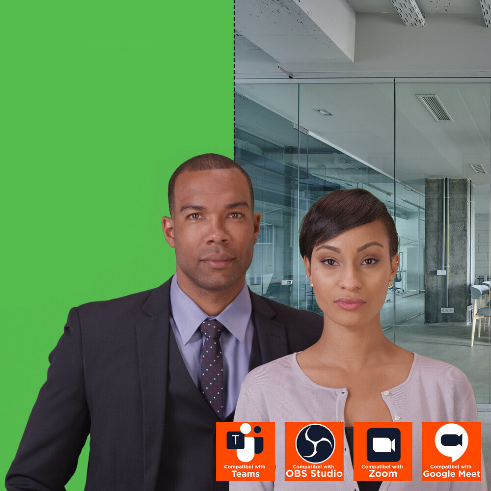 Celexon 1.5m Mobile Chroma Key Green Screen Portable Pull-Up Floor Screen