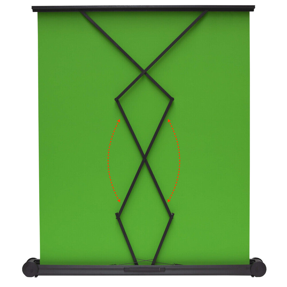 Celexon 1.5m Mobile Chroma Key Green Screen Portable Pull-Up Floor Screen