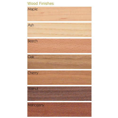 AV Lectern wood colour chart