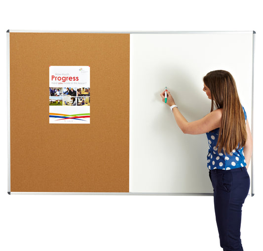 Combination noticeboard - Cork / Whiteboard