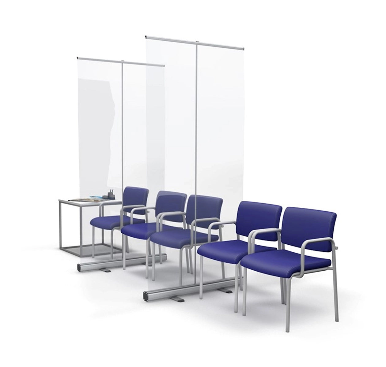 Roller Banner Clear Protective Screen Divider - Waiting Room