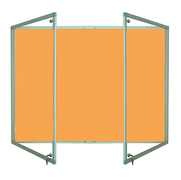 Tamperproof Lockable Noticeboard Aluminium Frame Macflex Universe