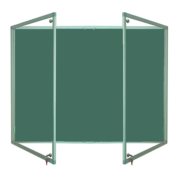 Tamperproof Lockable Noticeboard Aluminium Frame Macflex Universe