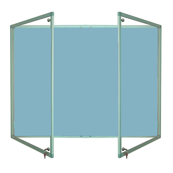 Tamperproof Lockable Noticeboard Aluminium Frame Macflex Universe