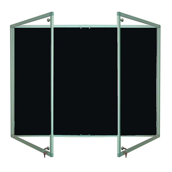 Tamperproof Lockable Noticeboard Aluminium Frame Macflex Universe