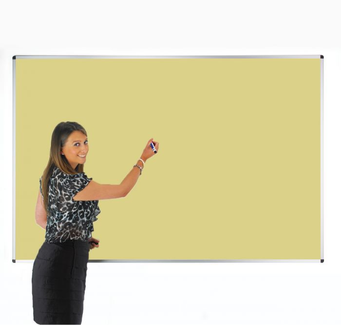 Colourwipe Dry Erase Whiteboard Pastel Yellow