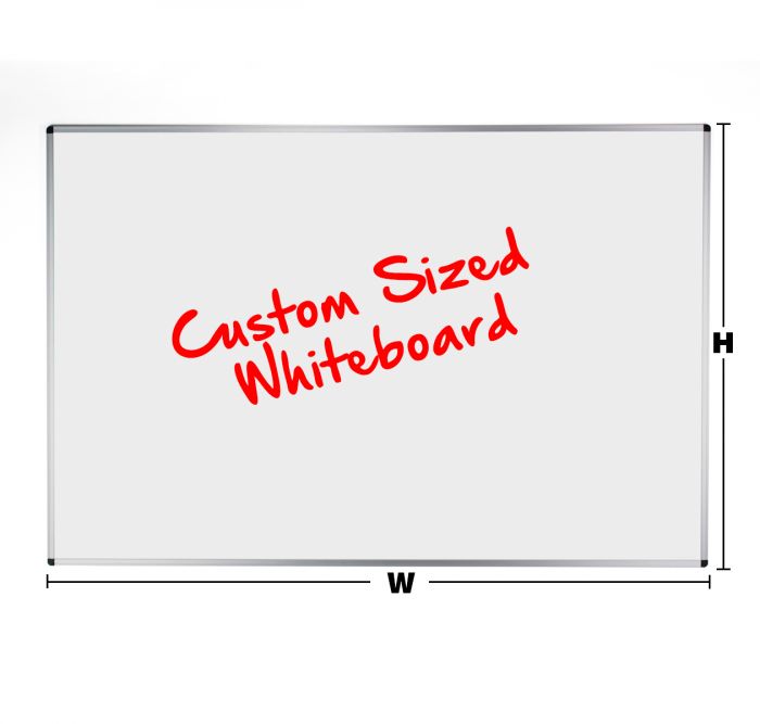 Aluminium Framed Custom Sized Whiteboard