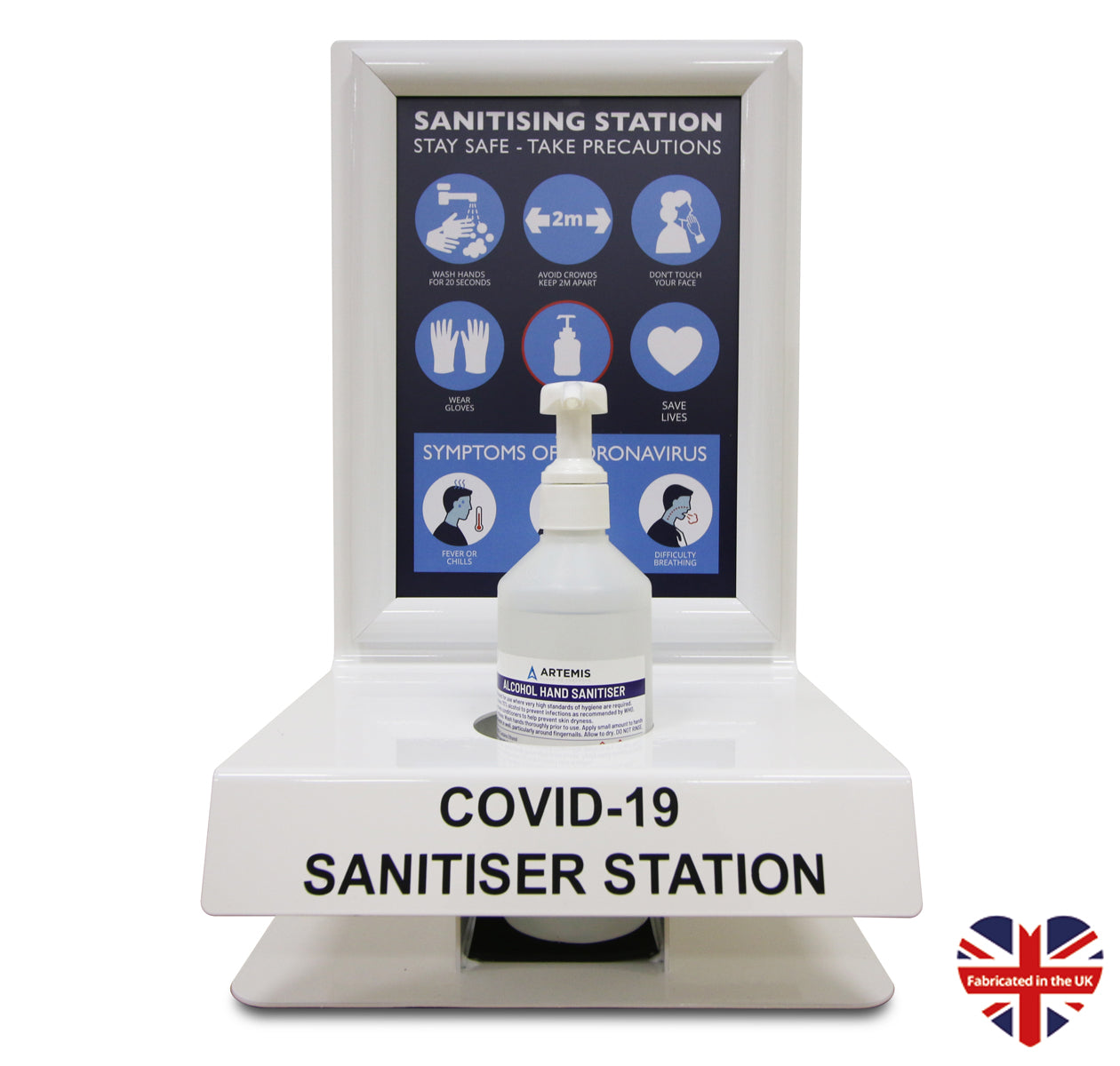 Desk/Wall Mounted Sanitising Station