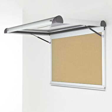 External Wall Mounted Showcase Aluminium Frame Beige