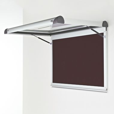 External Wall Mounted Showcase Aluminium Frame Black