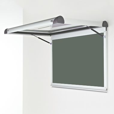 External Wall Mounted Showcase Aluminium Frame Dark Grey