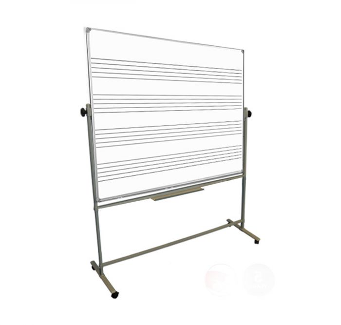 Freestanding Magnetic Music Stave Whiteboard Single Sided