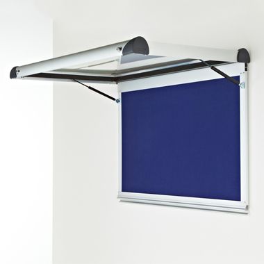 External Wall Mounted Showcase Aluminium Frame Blue