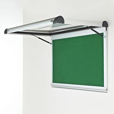 External Wall Mounted Showcase Aluminium Frame Green