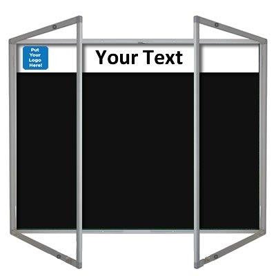 Tamperproof Premier Felt Noticeboard With Printed Header